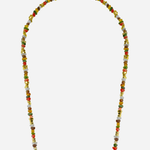 Liviya Beaded Phone Chain Khaki Mix natural tone beaded smartphone accessory