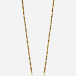 Liviya Beaded Phone Chain Khaki Mix natural tone beaded smartphone accessory