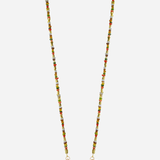 Liviya Beaded Phone Chain Khaki Mix natural tone beaded smartphone accessory