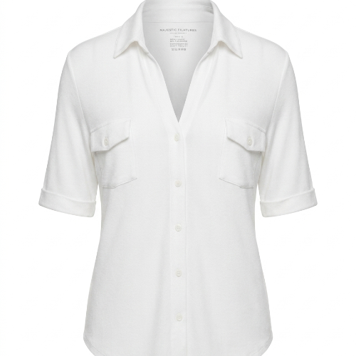 Majestic Filatures Chemise Blanche M Coude