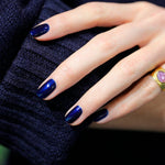 Manucurist Green Flash™ LED nail polish in Dark Night, iridescent midnight blue – view 2