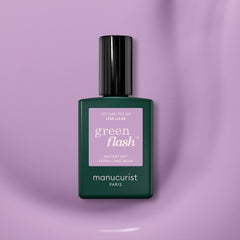 Manucurist Green Flash™ semi-permanent LED nail polish, Lisa Lilas – bottle