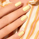 Manucurist Green Flash™ LED nail polish in Mimosa, pastel yellow – view 3