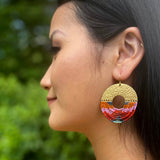 Style inspiration featuring Mayana Designs Lilac Circle Fringe Earrings