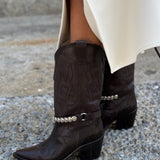 MICUIR Gaucho western boots worn with jeans