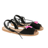 Minorquines Neo Ibiza sandals in black – pair