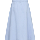 MMEllaja Alexis Brunnera Blue skirt with soft drape and flared shape