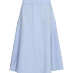 MMEllaja Alexis skirt in Brunnera Blue with flowing midi-length silhouette