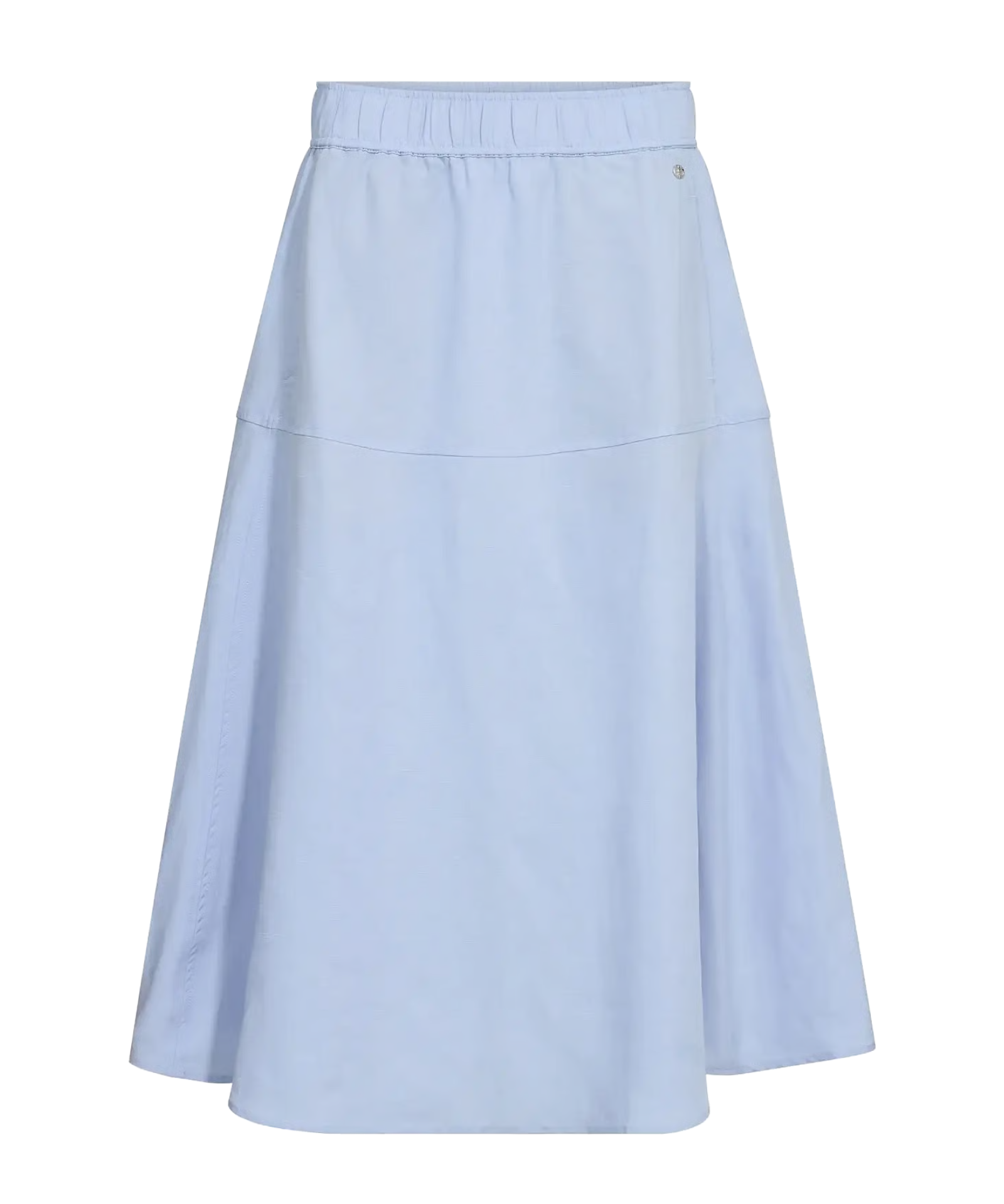 MMEllaja Alexis skirt in Brunnera Blue with flowing midi-length silhouette