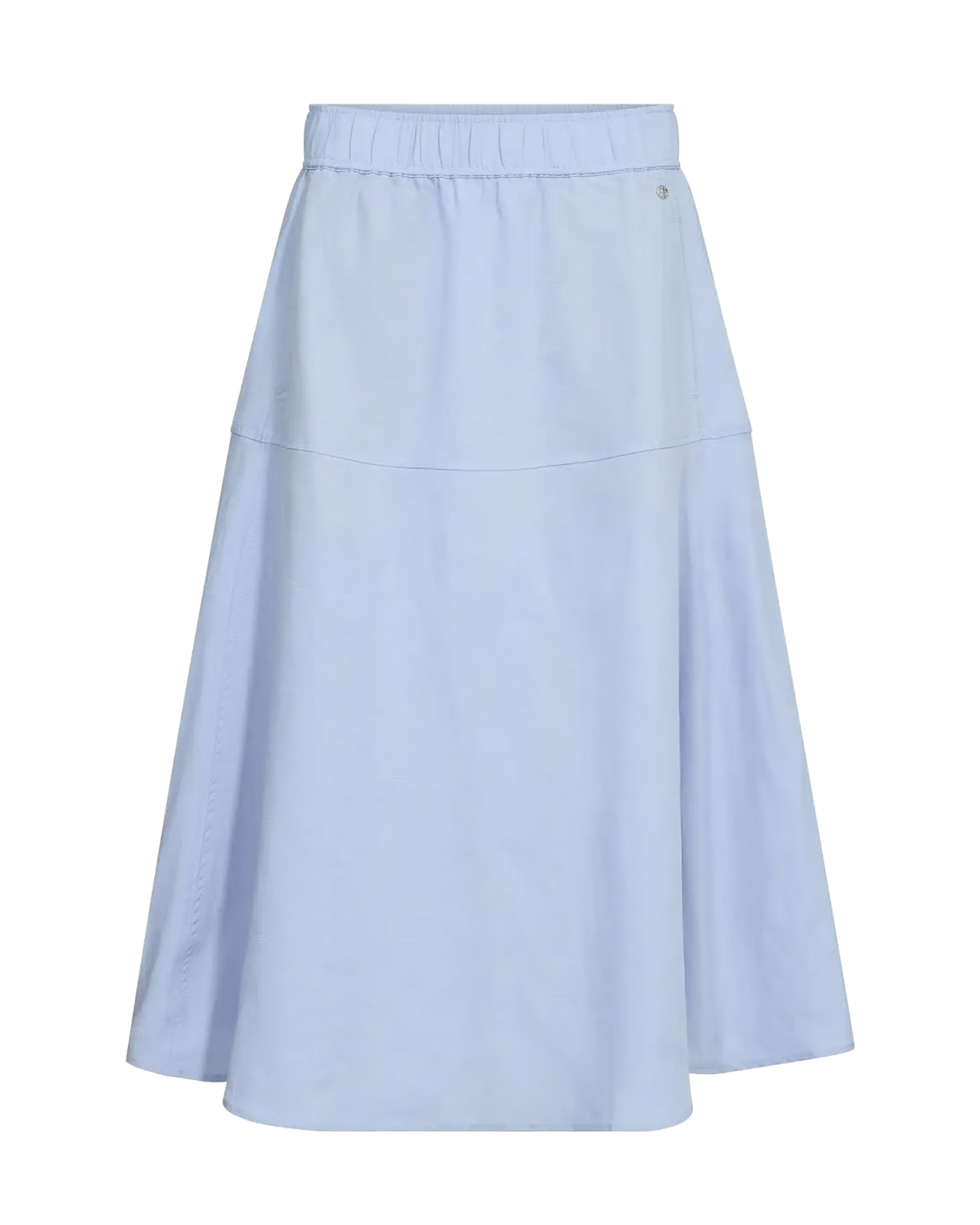 MMEllaja Alexis skirt in Brunnera Blue with flowing midi-length silhouette