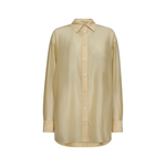 MOS MOSH MMDanika oversized vanilla shirt, fluid TENCEL™ drape, Quiet Luxury aesthetic