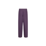 MOS MOSH Kay Miley pleated wide-leg trousers in Sweet Grape, back view