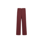 MOS MOSH Leya Miley tailored trousers in port royale, front view with pressed crease