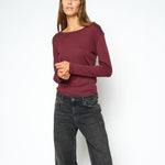 MOS MOSH Mali Boat-Neck Long-Sleeve Tee – Port Royale – full look