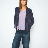 MOS MOSH Mape Sophia light V-neck jumper in Violet Tulip lilac, second view