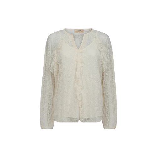 MOS MOSH MMEika Lace Blouse – Ecru