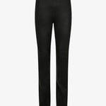 Mos Mosh MMSarina black leather leggings with a smooth-front high-waisted design and slim-fit leg.