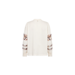 MOS MOSH Notto embroidered shirt in ecru, back view