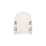 MOS MOSH Notto embroidered shirt in ecru, back view