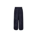 MOS MOSH Nuello Trellis 7/8 balloon trousers in salute navy, back view