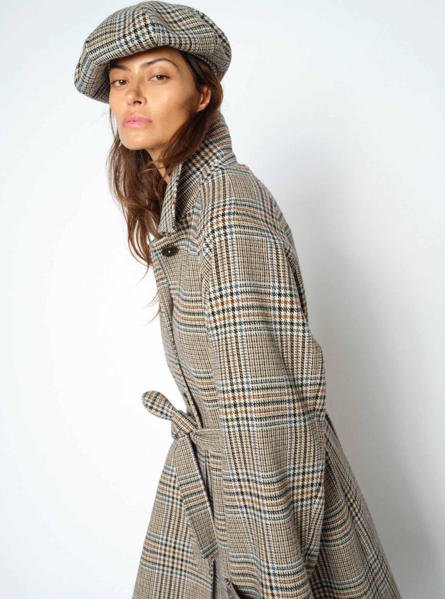 Nylah Baker Boy Cap – Oxford Tan – front view