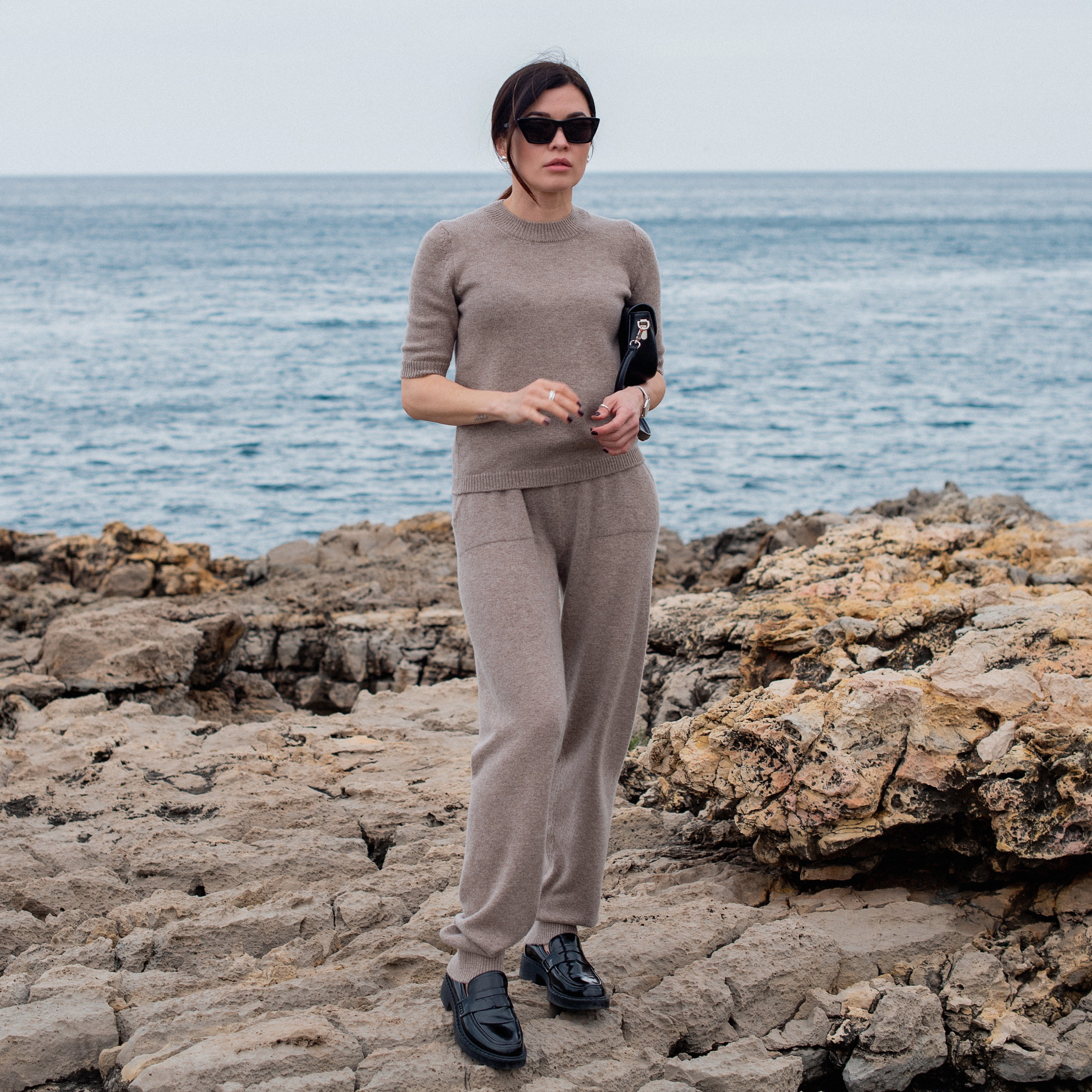 Cashmere T-Shirt – Cappuccino – view 2