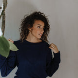 Crew-Neck Jumper – Indigo – view 5