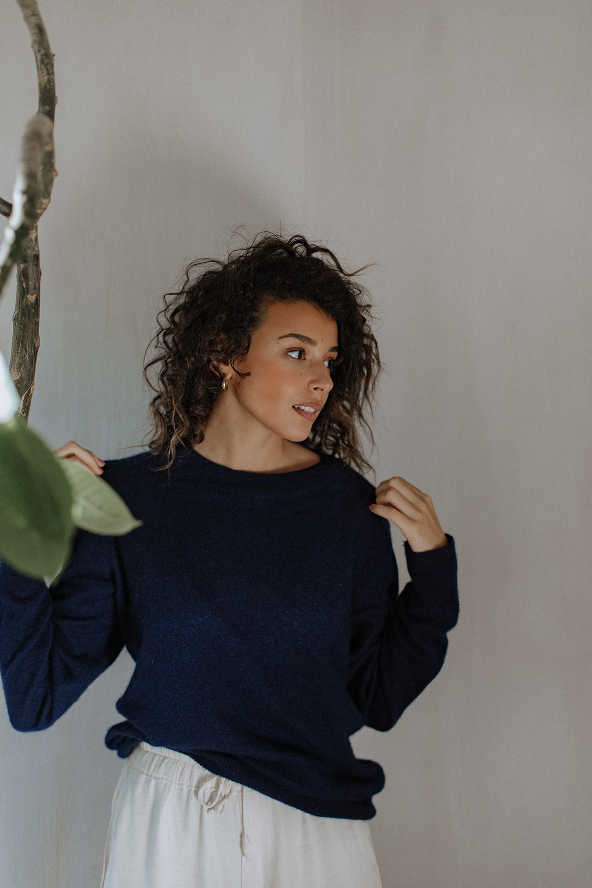 Crew-Neck Jumper – Indigo – view 5