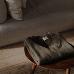 Iconic V-Neck Jumper – Olive – front view