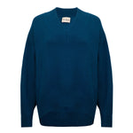 Iconic V-Neck Jumper – Teal – front view