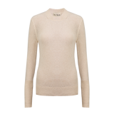 Lightweight Crew-Neck Jumper – Ivory – front view