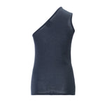 One-Shoulder Top – Charcoal – view 2