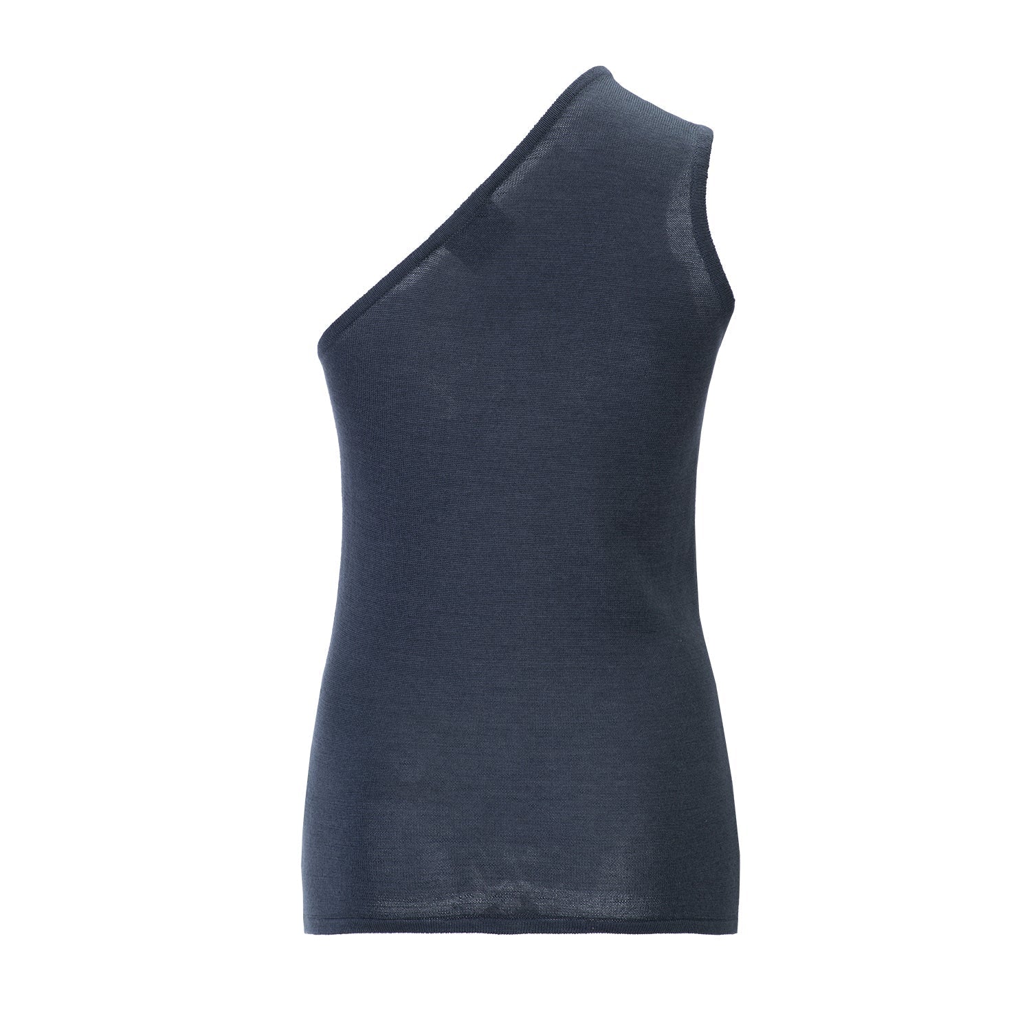 One-Shoulder Top – Charcoal – view 2