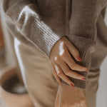 Nuage Cashmere roll-neck jumper in hot cappuccino baby cashmere – additional view