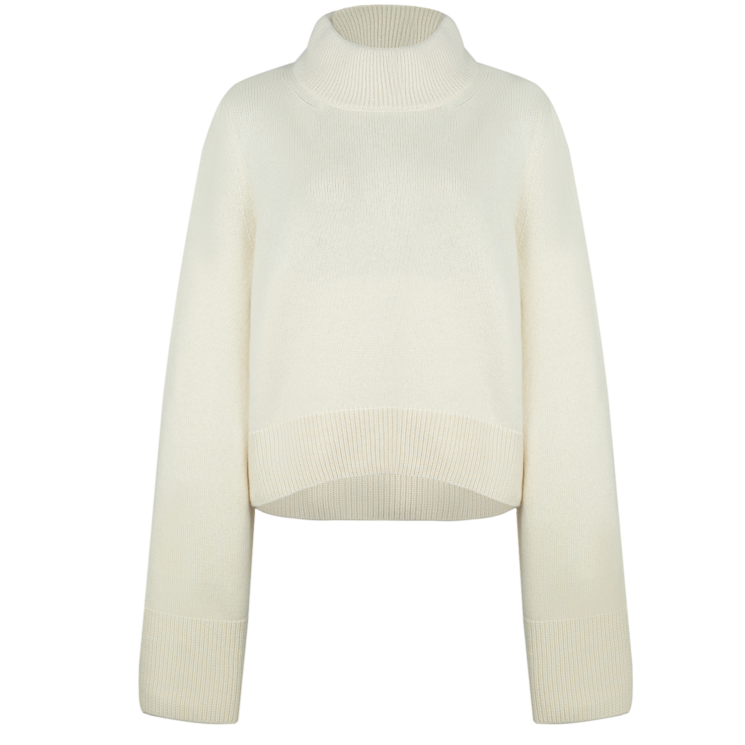 Wide-Sleeve Jumper – Ecru – front view