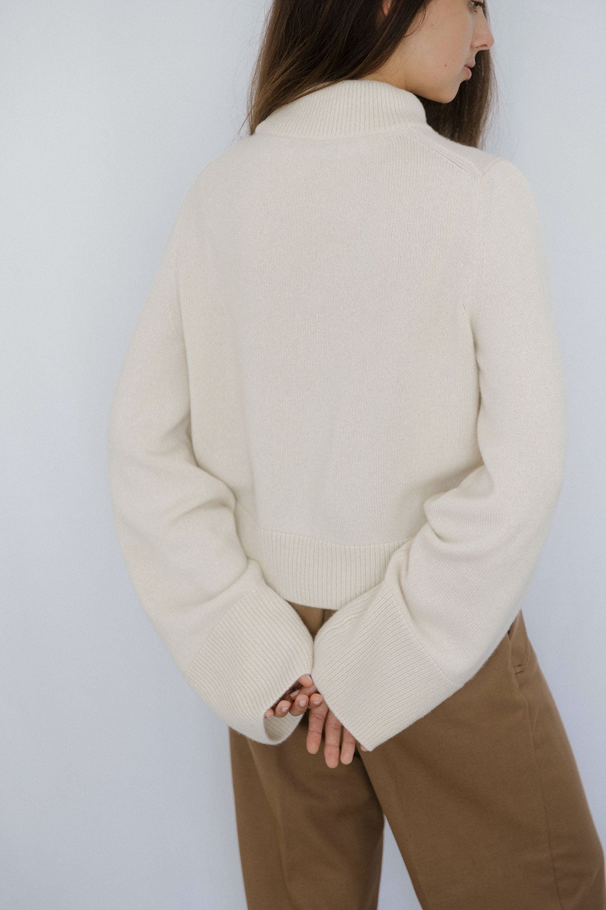 Wide-Sleeve Jumper – Ecru – view 3