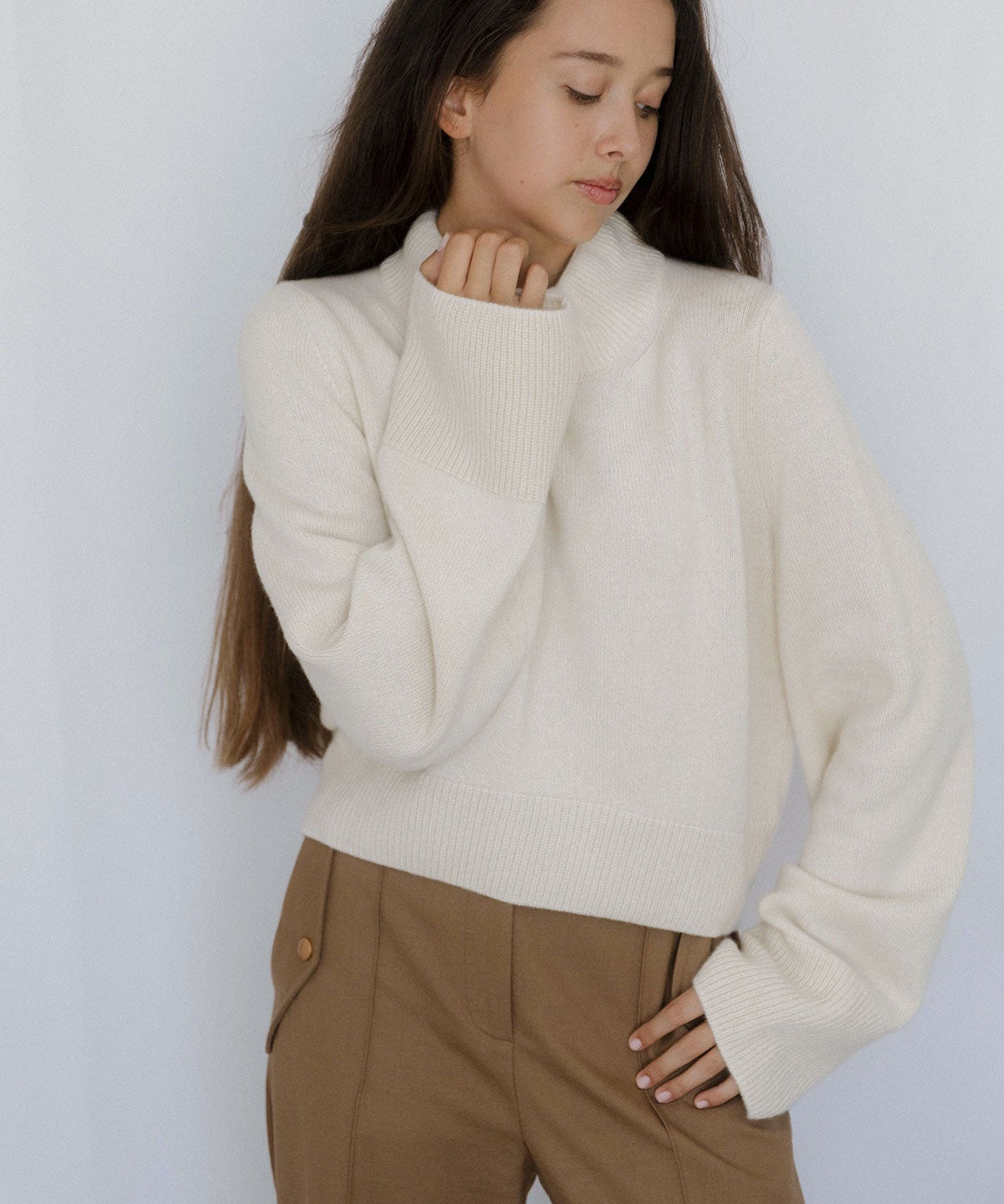 Wide-Sleeve Jumper – Ecru – view 2