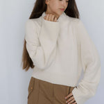 Wide-Sleeve Jumper – Ecru – view 2