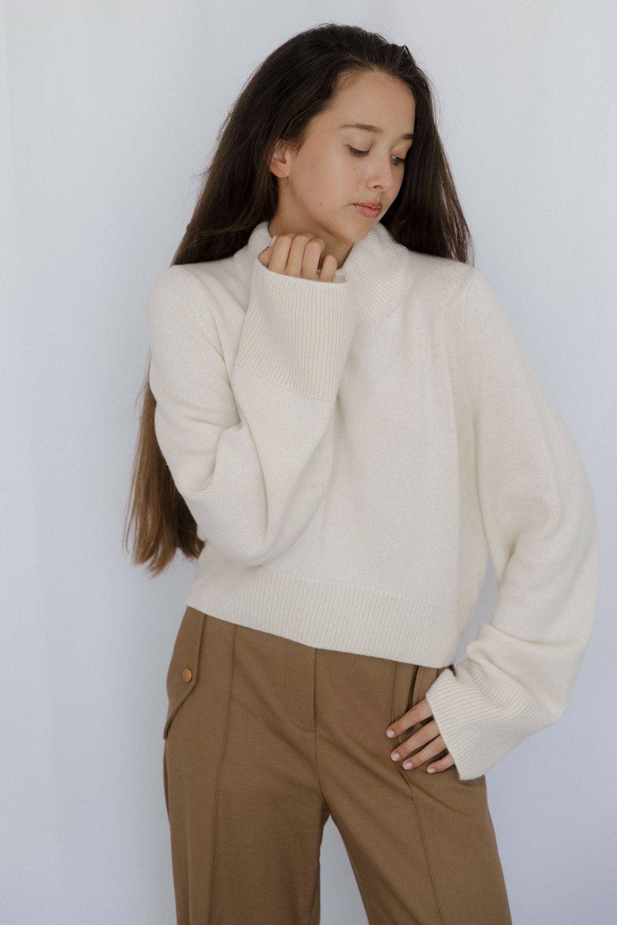 Wide-Sleeve Jumper – Ecru – view 2