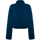 Wide-Sleeve Jumper – Teal – front view