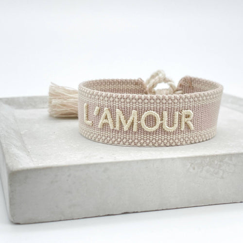 L'AMOUR Statement Woven Bracelet