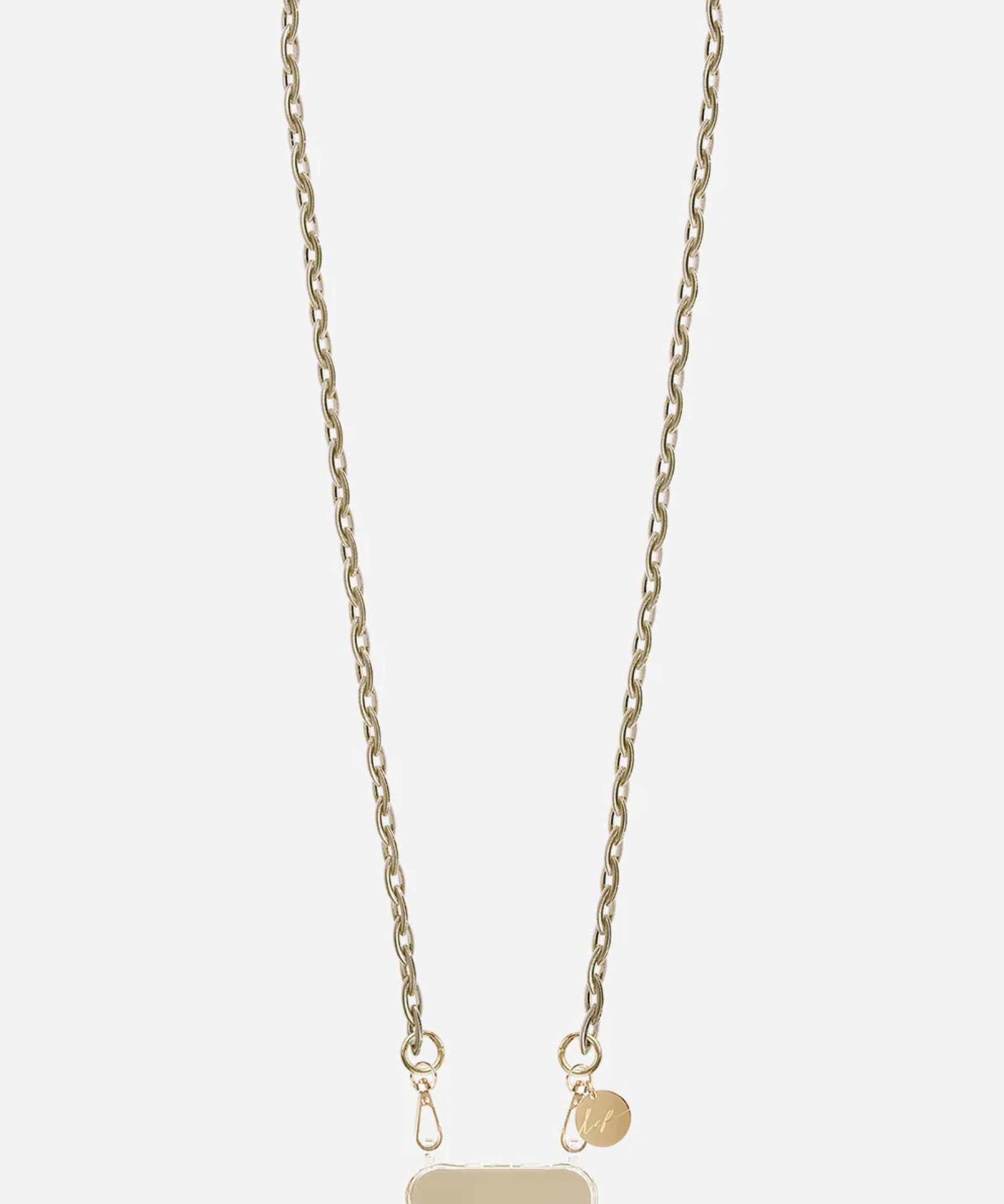 Pia Twisted Link Phone Chain Gold luxury metallic crossbody phone accessory