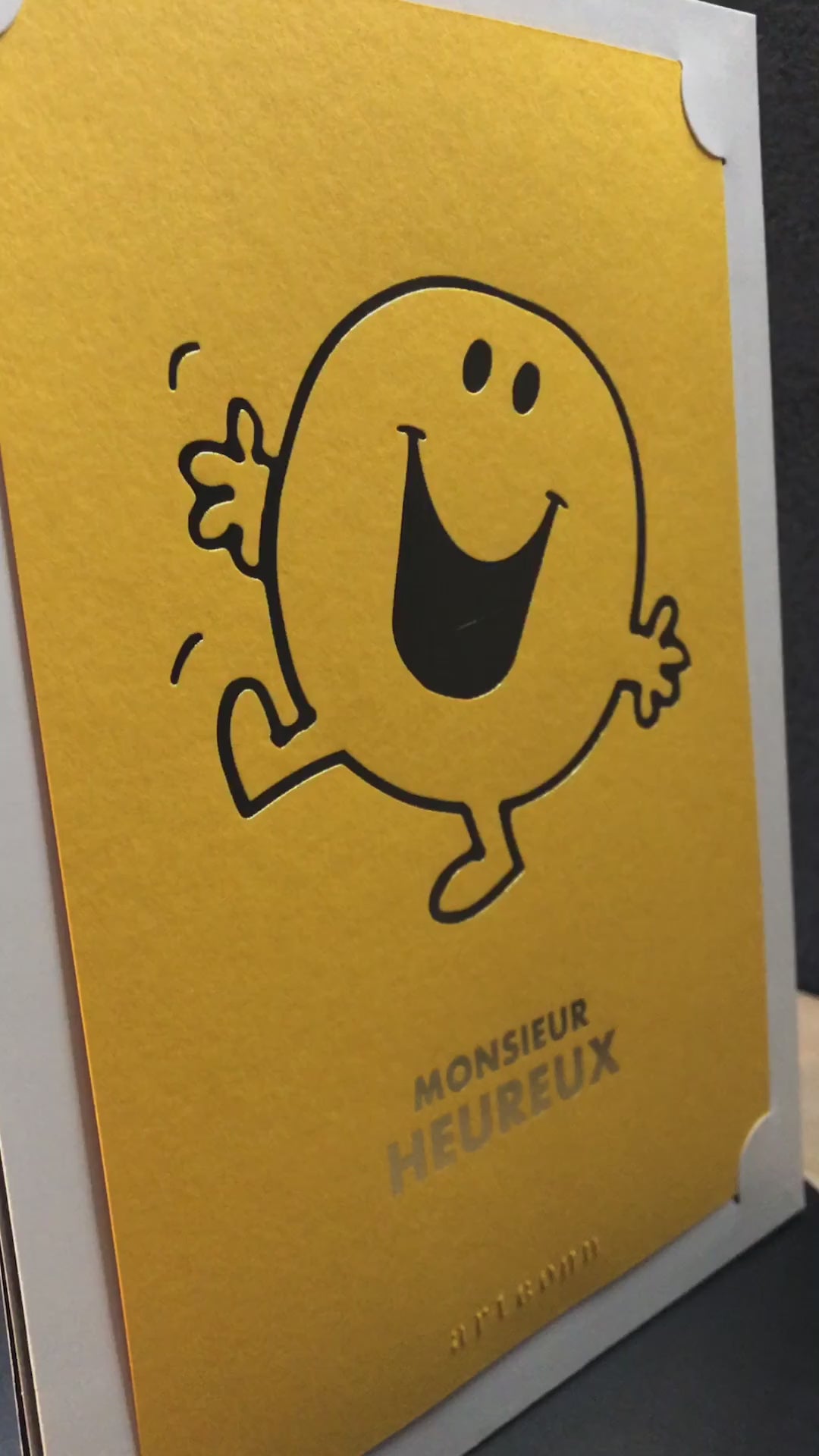 Arteonn Mr. Men &amp; Little Miss Monsieur Heureux Impression artistique