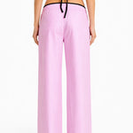 SANDIA Candy-Striped Cotton Wide-Leg Pants – view 3