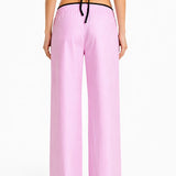 SANDIA Candy-Striped Cotton Wide-Leg Pants – view 3