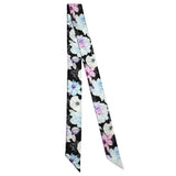 Baltea Vive le Printemps silk twilly scarf with a floral spring print
