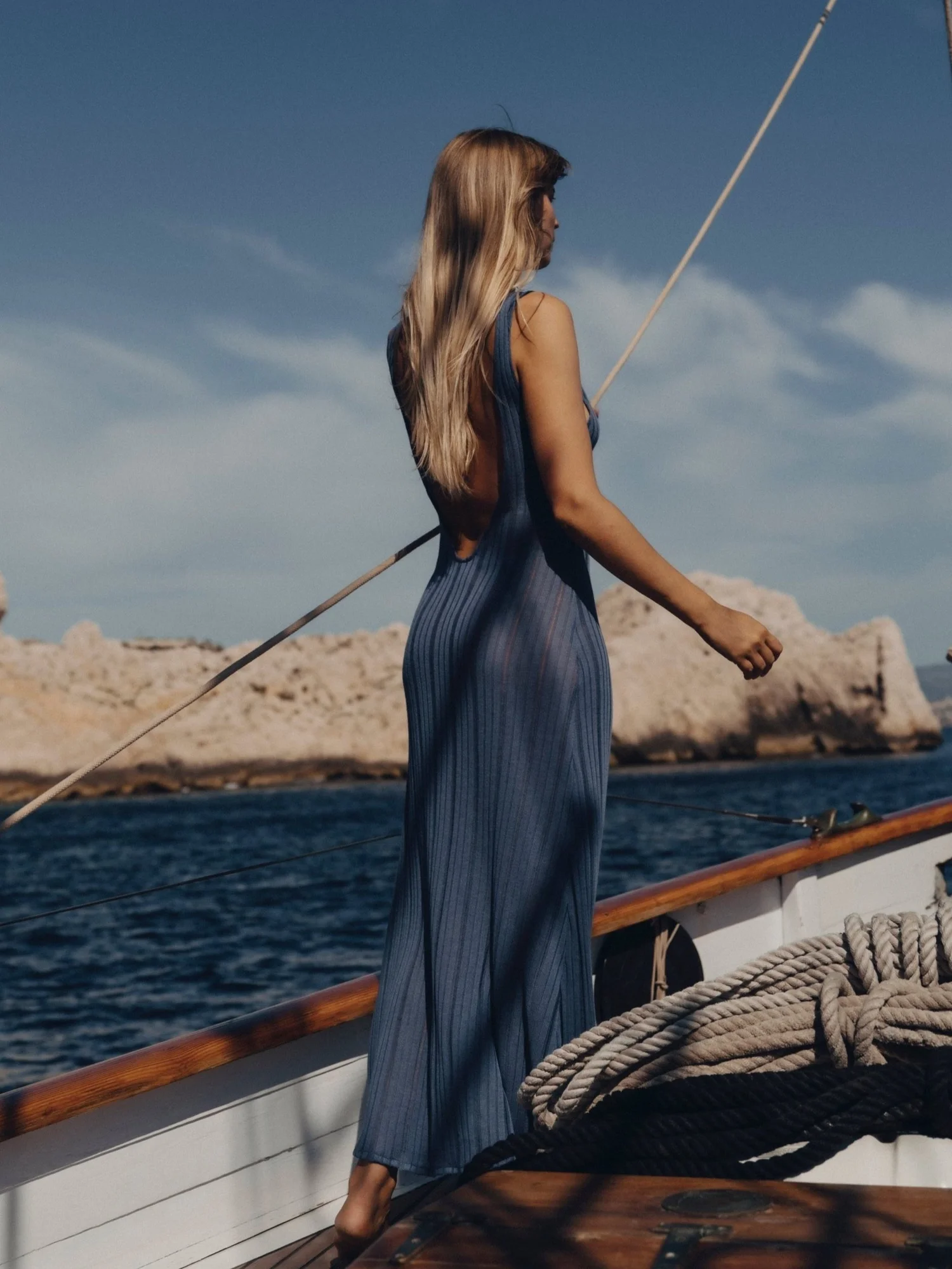 Marla Maxi Dress – Blue – view 4