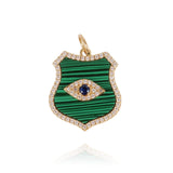  HYPSO PARIS-Shield Pendant | Green-1