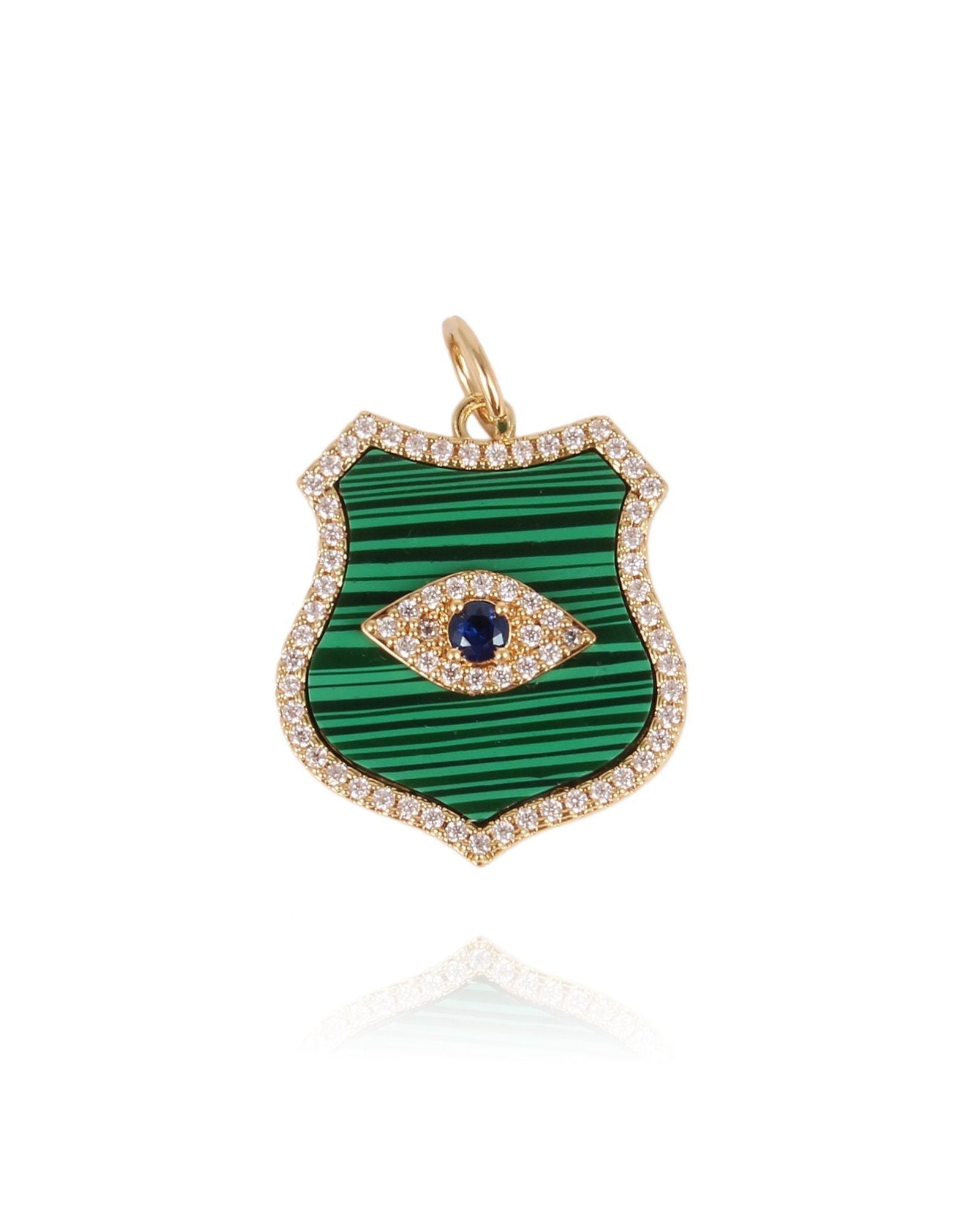  HYPSO PARIS-Shield Pendant | Green-1