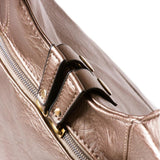 ARSAYO -patented zipper closure detail on vegan backpack for secure anti-theft design 